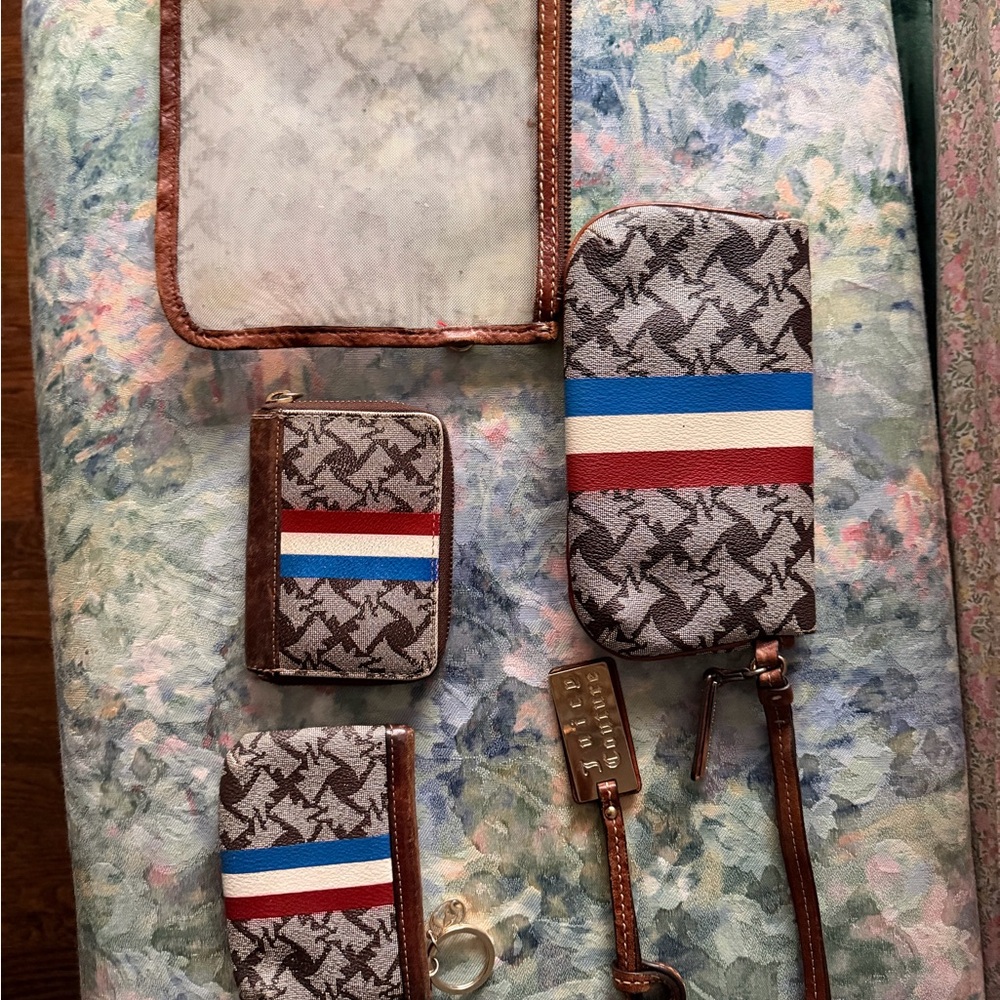 Juicy Couture Brown and Multicolor Clutch Set